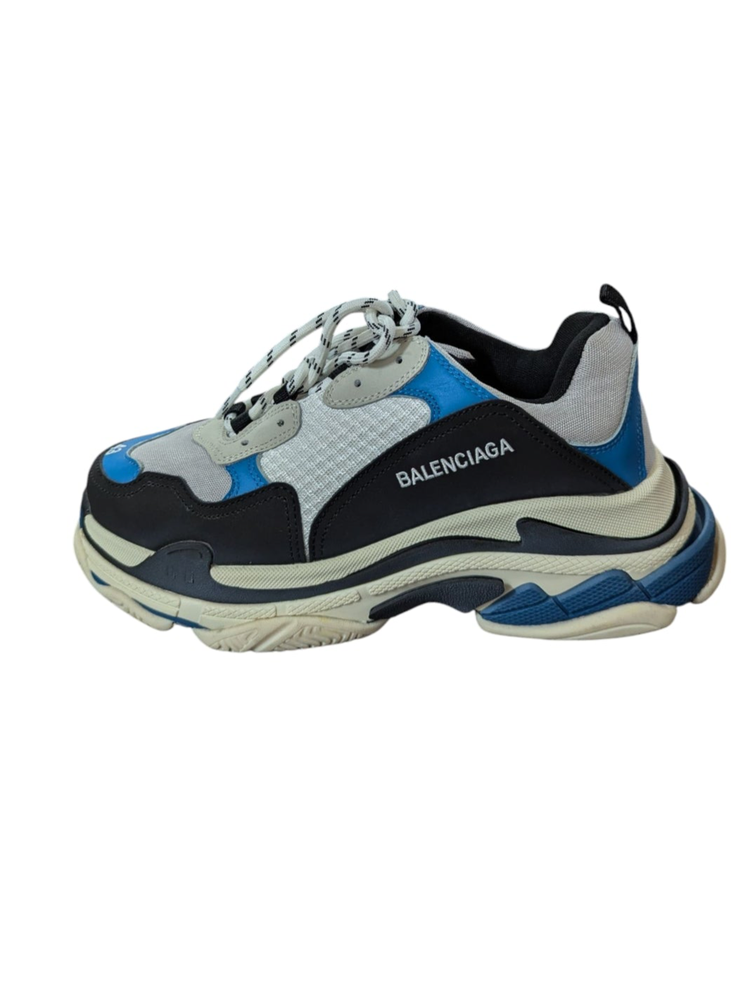 Triple S Blue Black White Sneakers