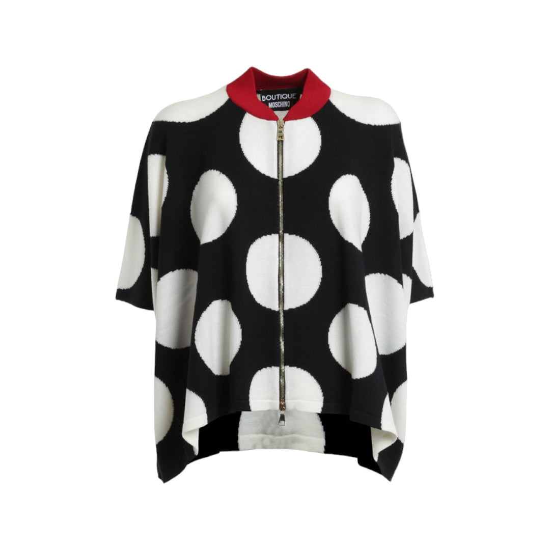 Boutique Moschino Polka Dot Cape Cardigan Preloved Closet