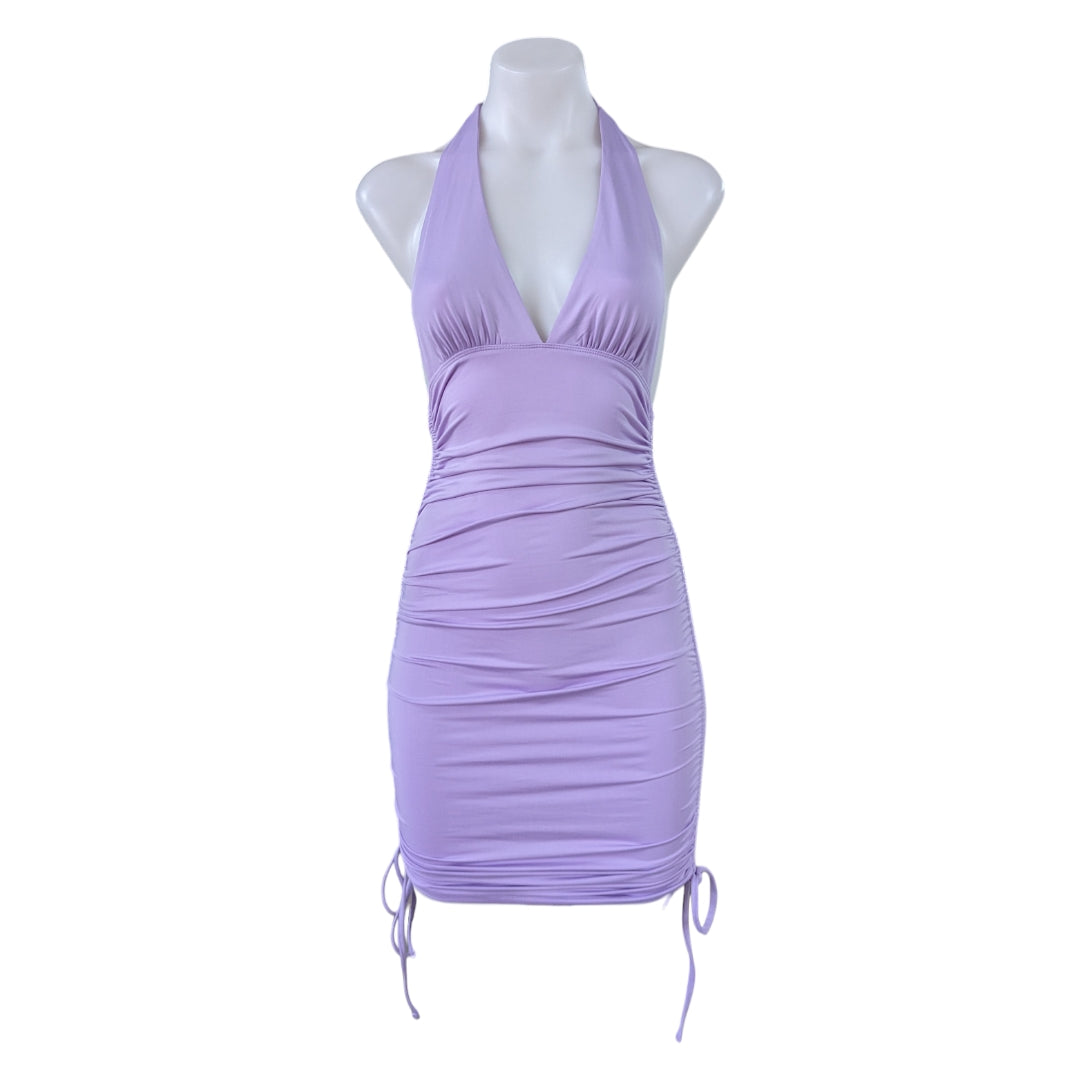 Princess Polly Penelope Drawstring Mini Dress Lilac