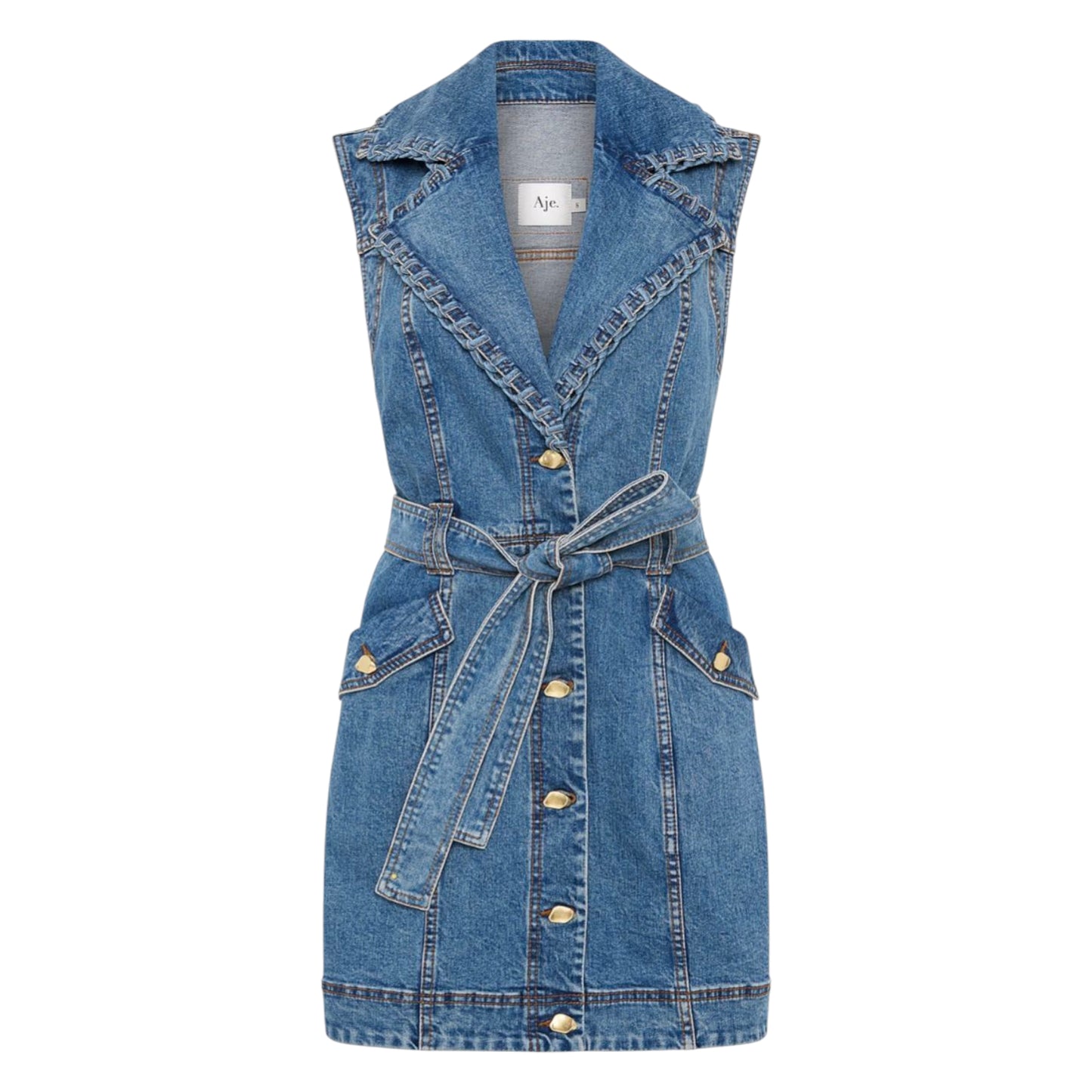 Aje - Denim Mini Dress