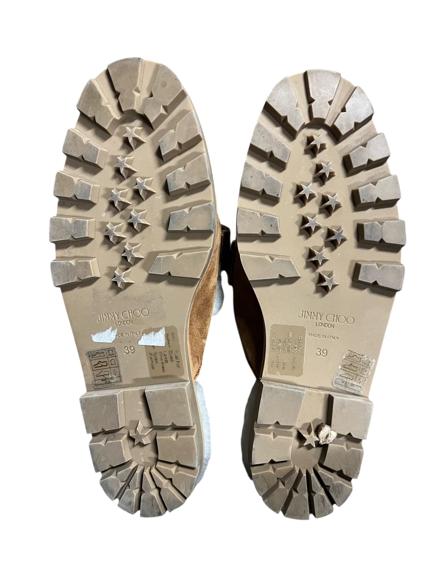 Branded                                             Suede Shearling-Lined Loafer Mules