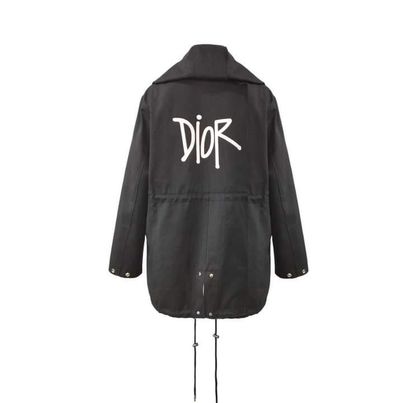 Christian Dior Black Parka Hooded Jacket