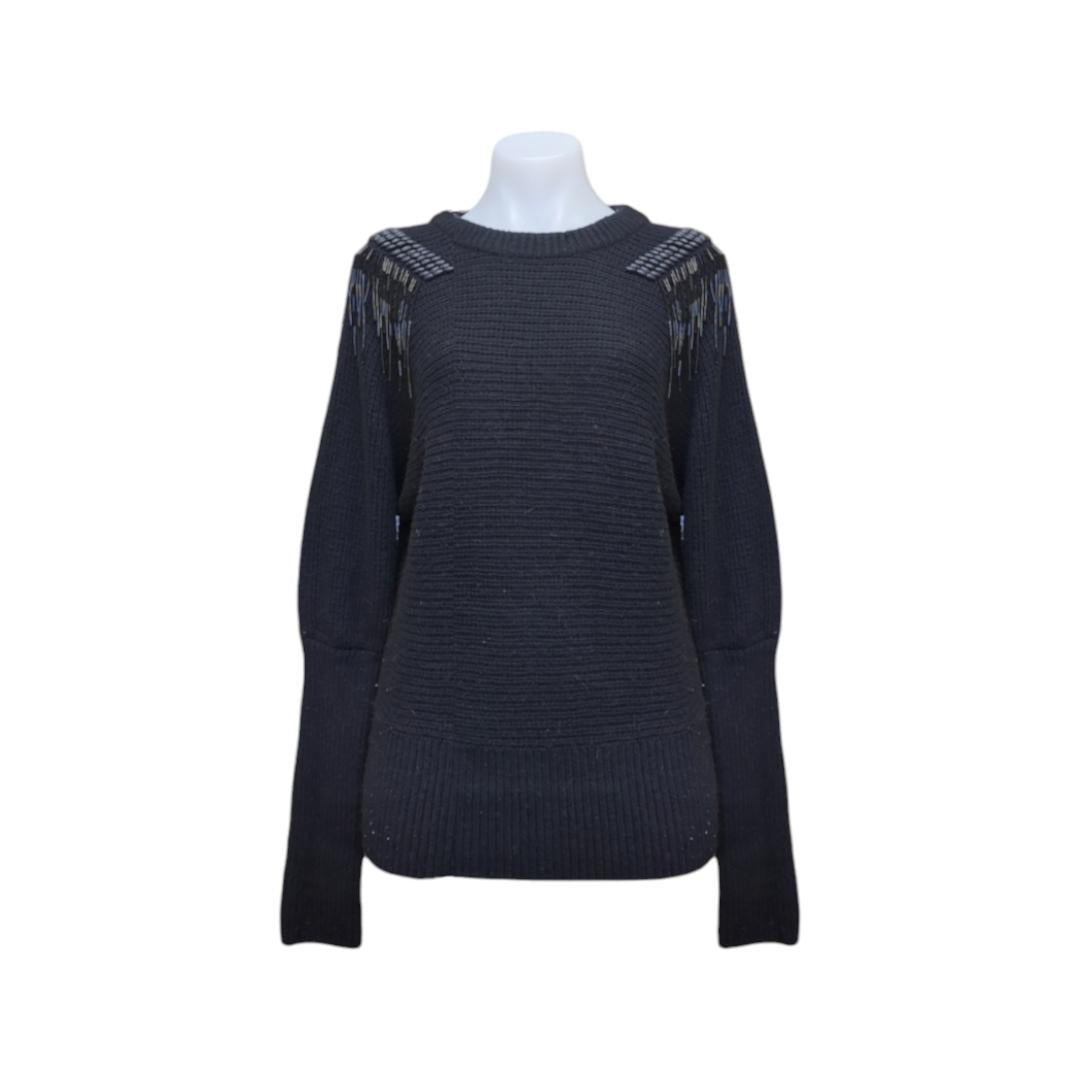 Sass & Bide Disco Eye Knit Sweater in Black