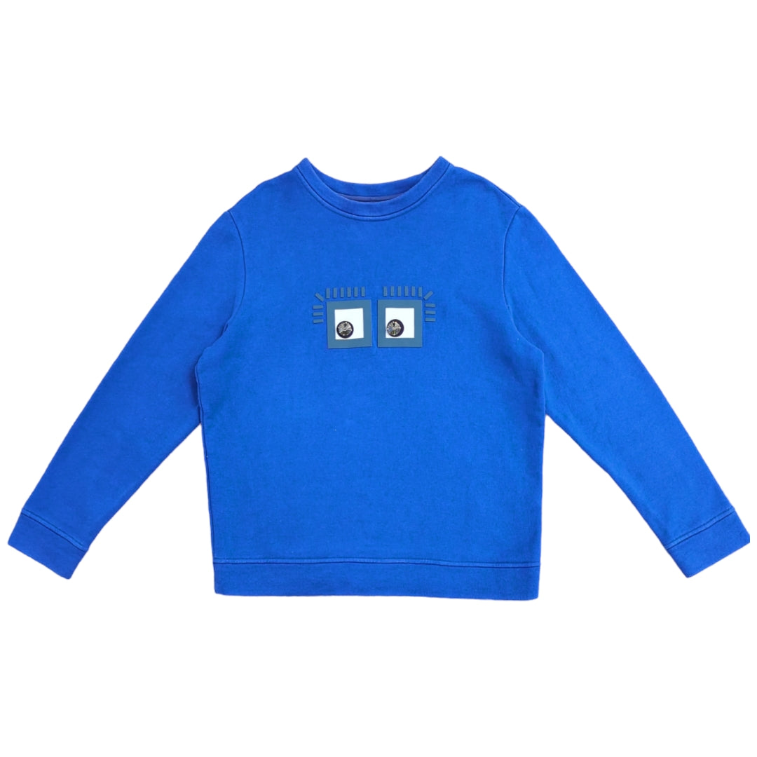 Fendi Crystal Eyes Embellished Sweatshirt