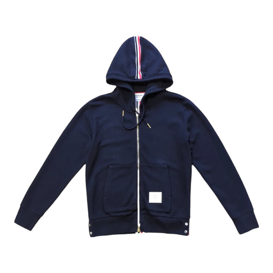 Thom Browne Men's Zipped Anchor Hoodie