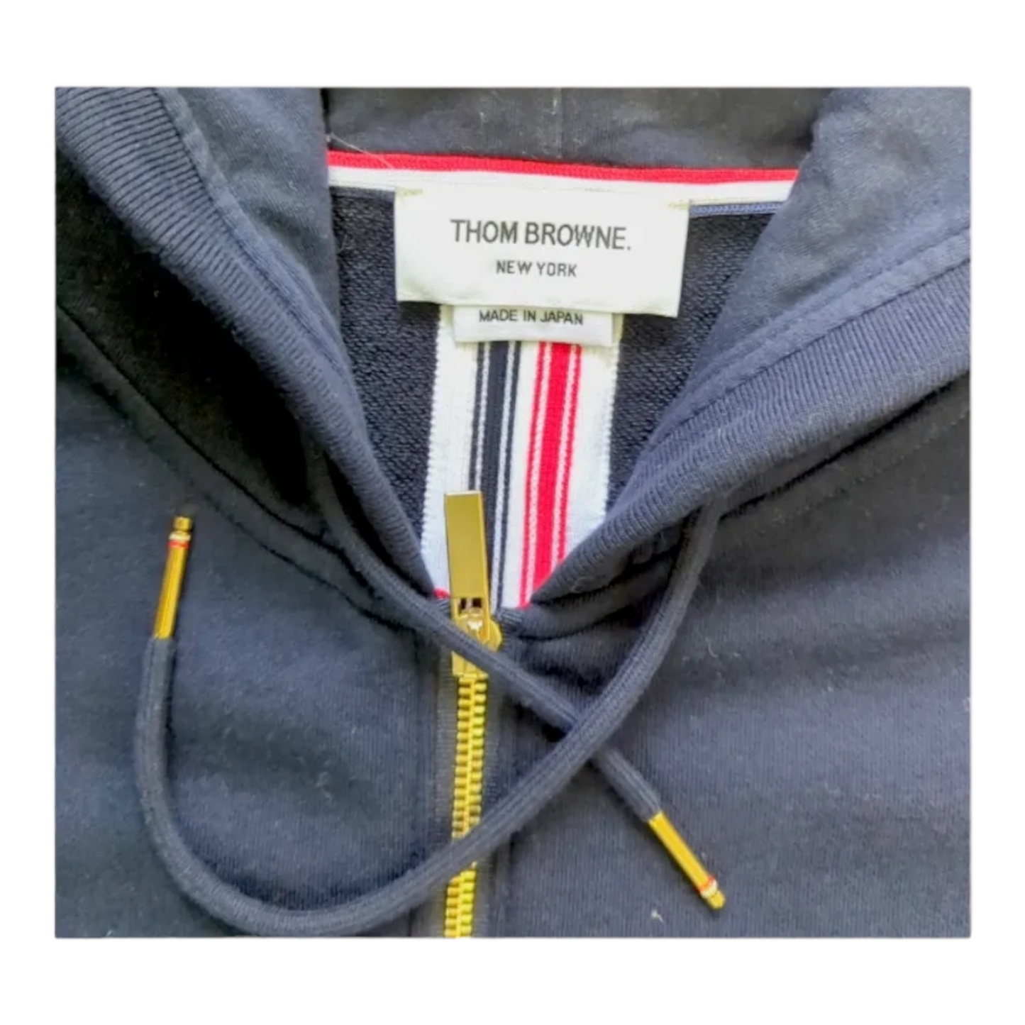 Thom Browne Men's Zipped Anchor Hoodie