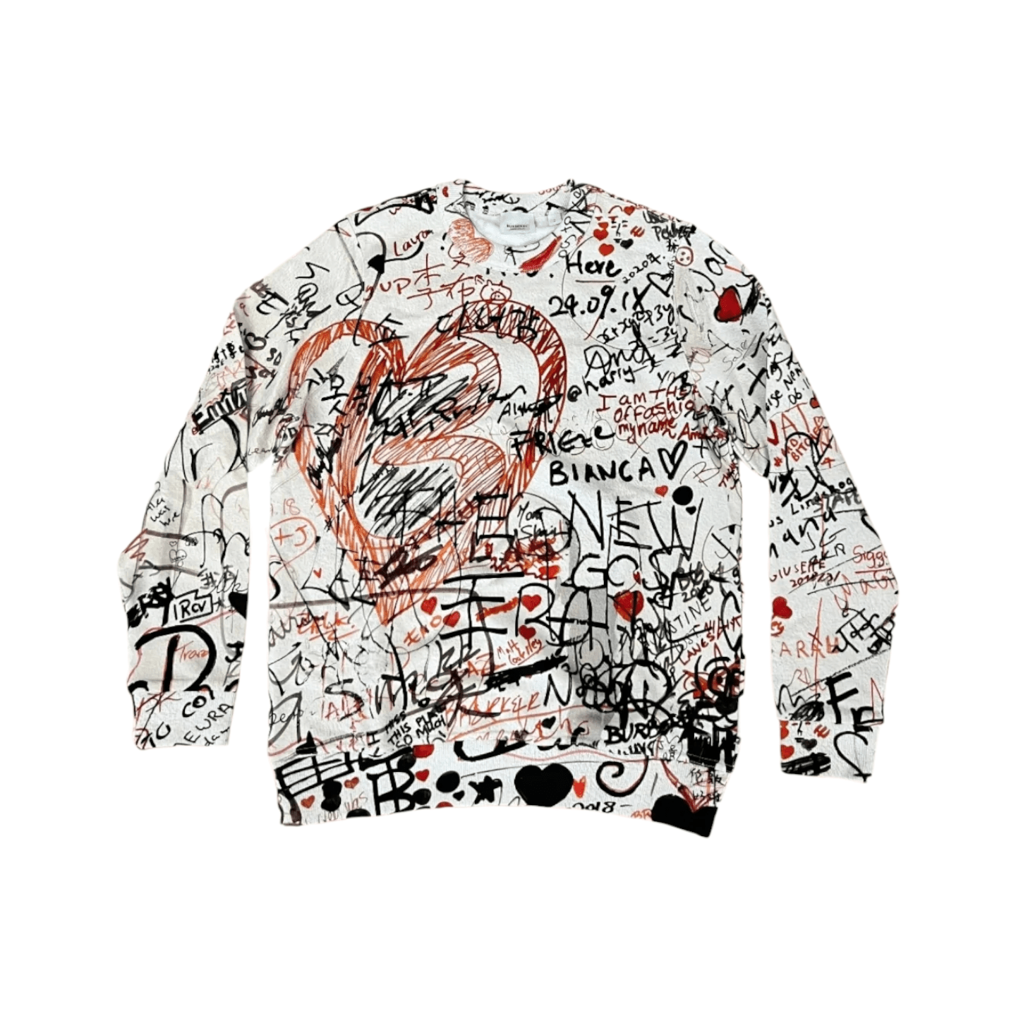 Burberry graffiti print shirt shop
