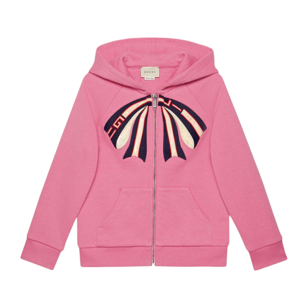 GG Kids' Bow Hooded Sweatshirt