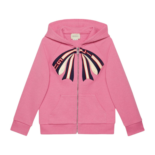 GG Kids' Bow Hooded Sweatshirt