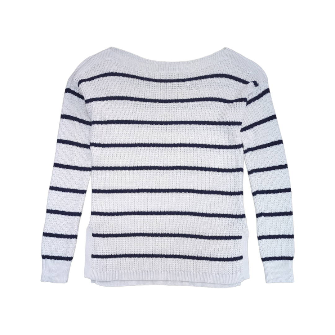 Lauren Ralph Lauren Striped Boat Neck Sweater