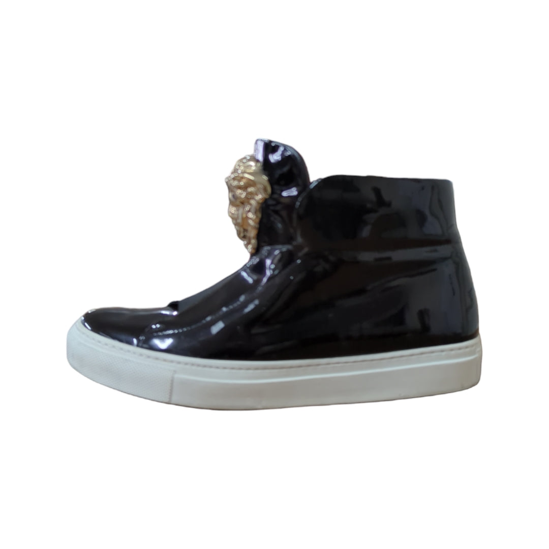 Versace Medusa Embellished Palazzo High Top Sneakers