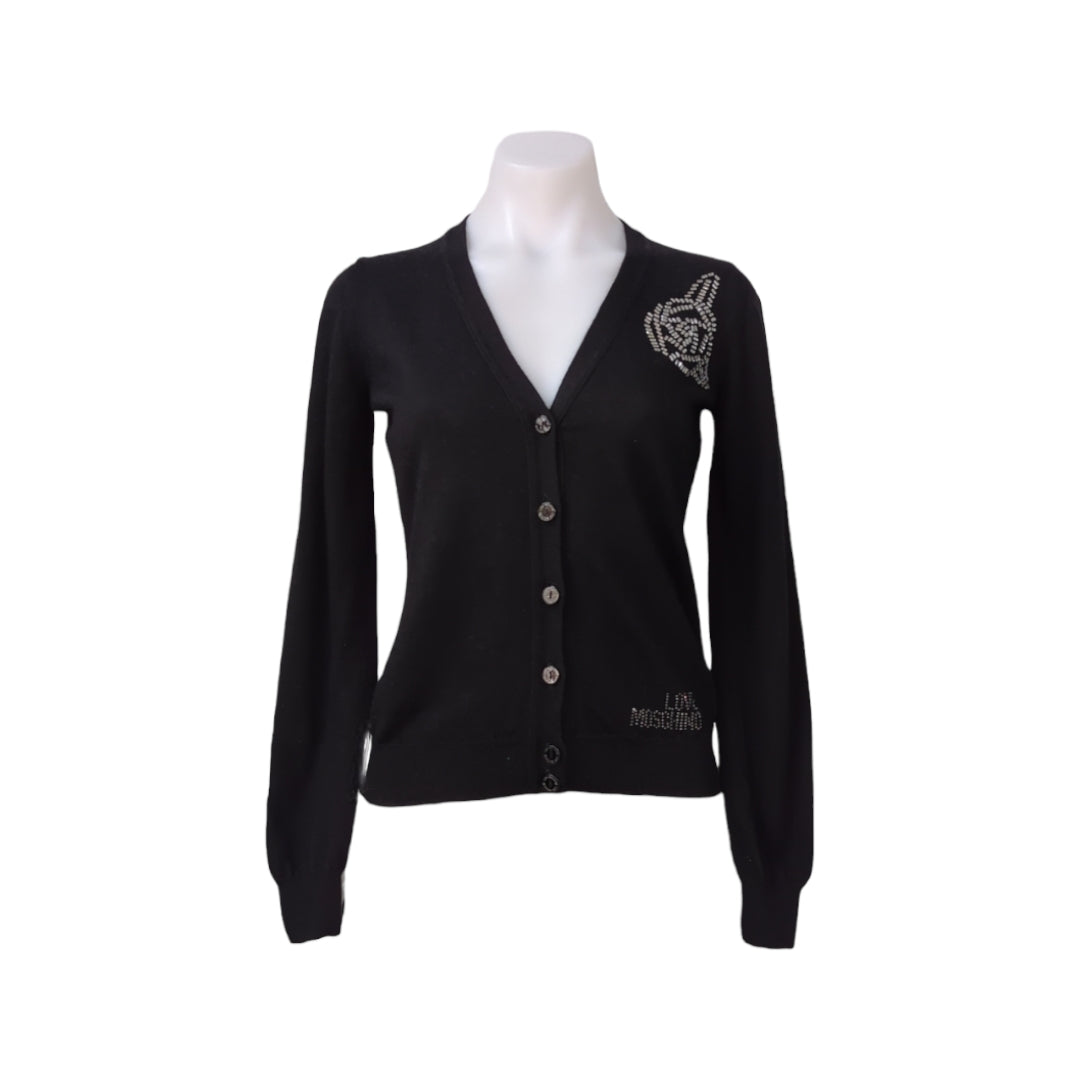 Love Moschino Embellished Wool Cardigan