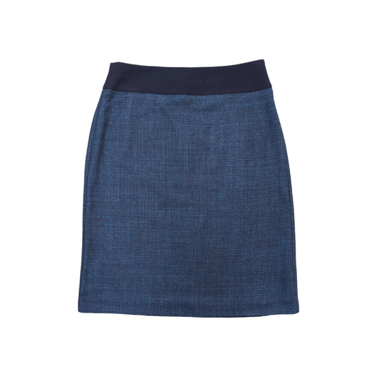 Anna Thomas Tailored Wool Skirt - Blue