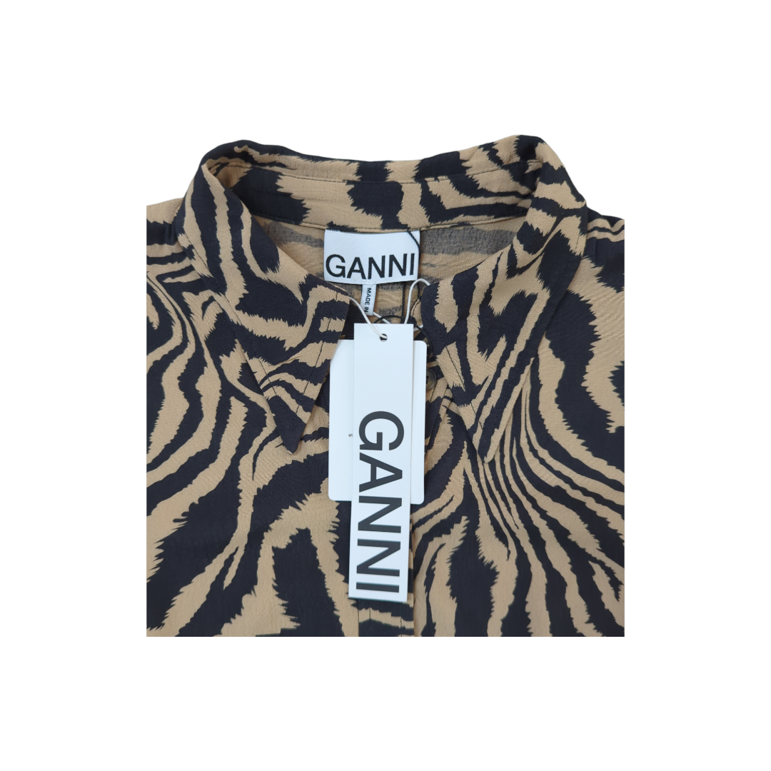 Ganni Zebra Print Dress