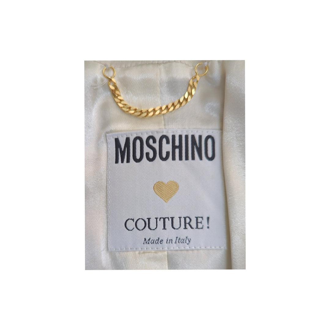 Moschino Heart Buttons Cropped Jacket