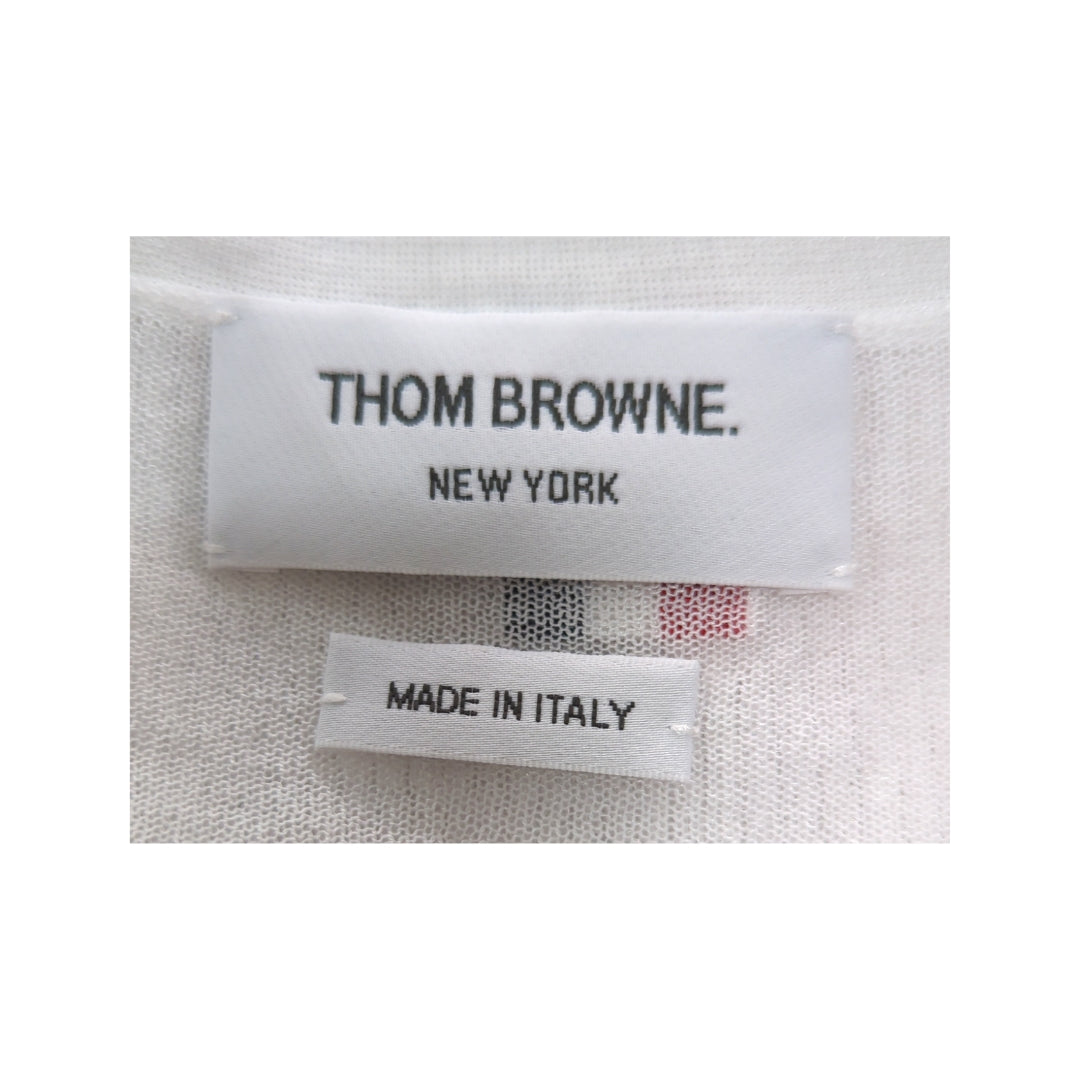 Thom Browne 4-Bar Silk Cardigan