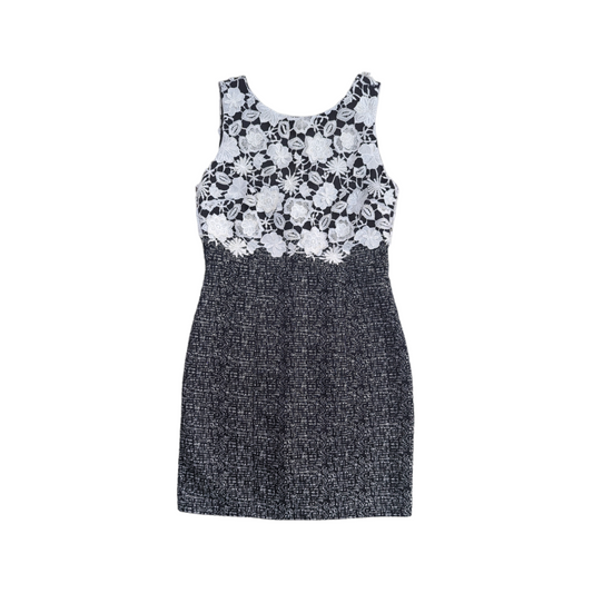 Review Tweed Lace Pencil Dress