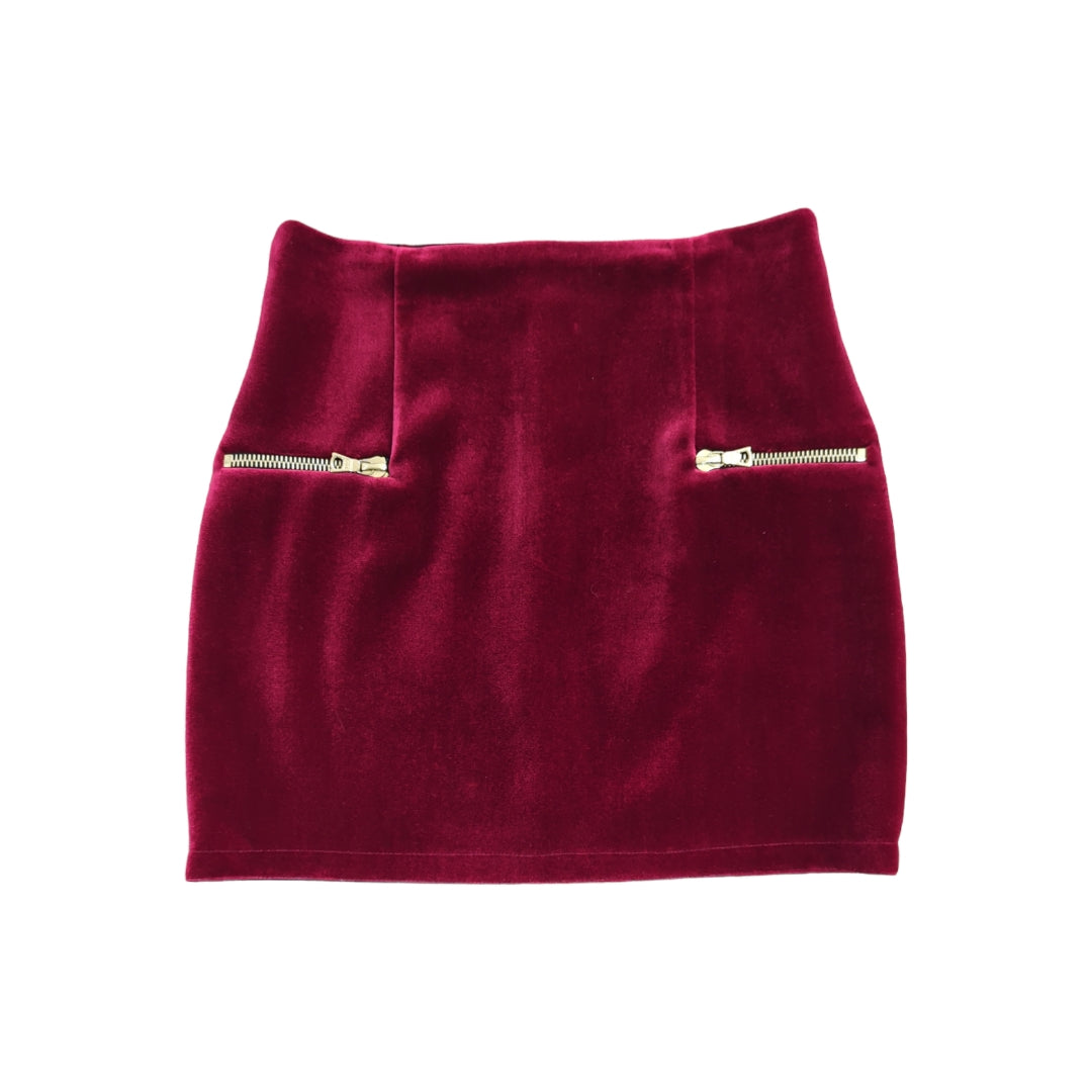 Sandro Janet Velvet Mini Skirt