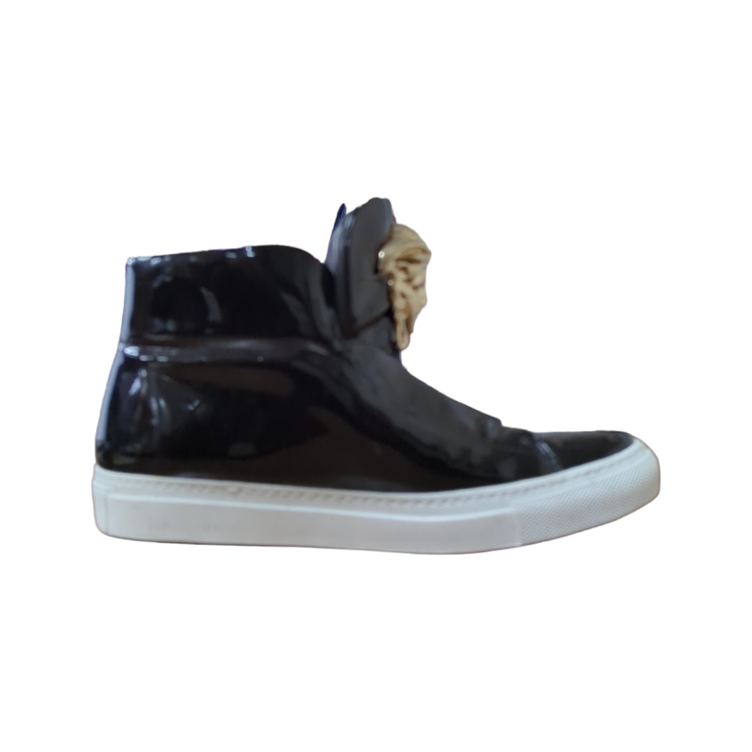 Versace Medusa Embellished Palazzo High Top Sneakers