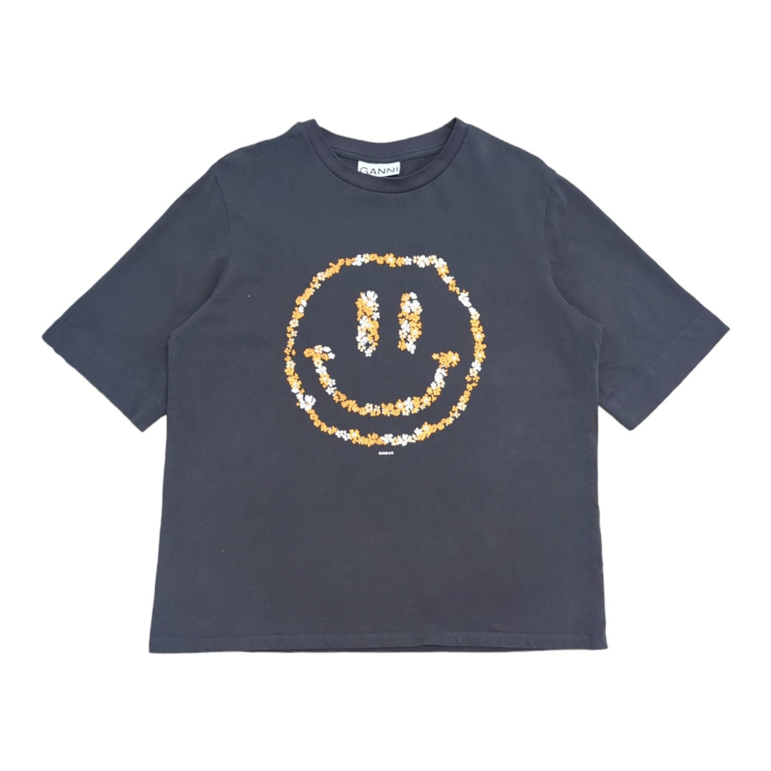 Ganni Floral Smiley T-shirt