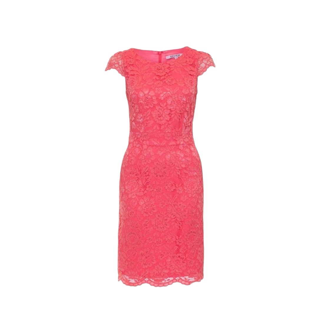 Review Vivieta Coral Lace Dress