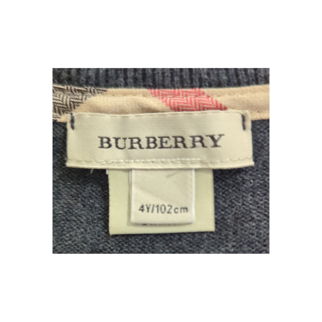 Burberry Kids Blended Wool Cardigan