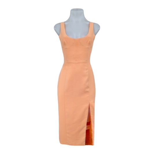 White Fox Boutique Bliss Pop Peach Midi Dress