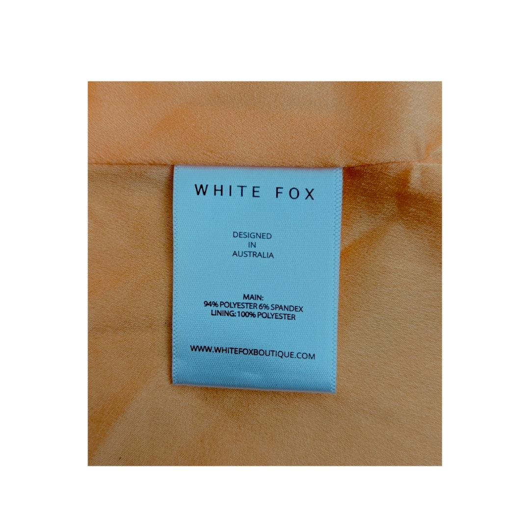 White Fox Boutique Bliss Pop Peach Midi Dress