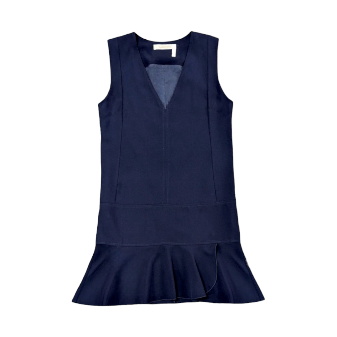 See By Chloé V-neck Sleeveless Dress in Navy