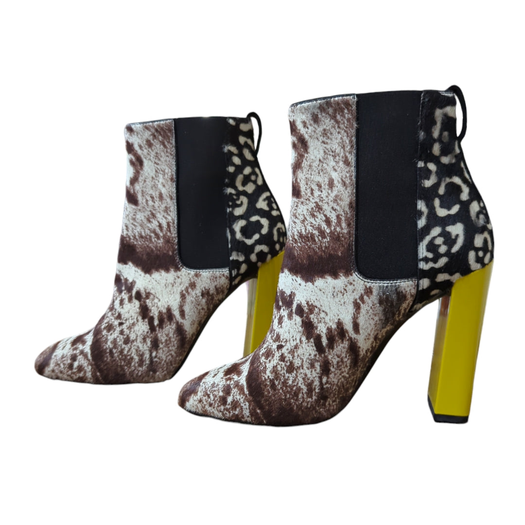 Fendi Animal Print Pony Hair Boots