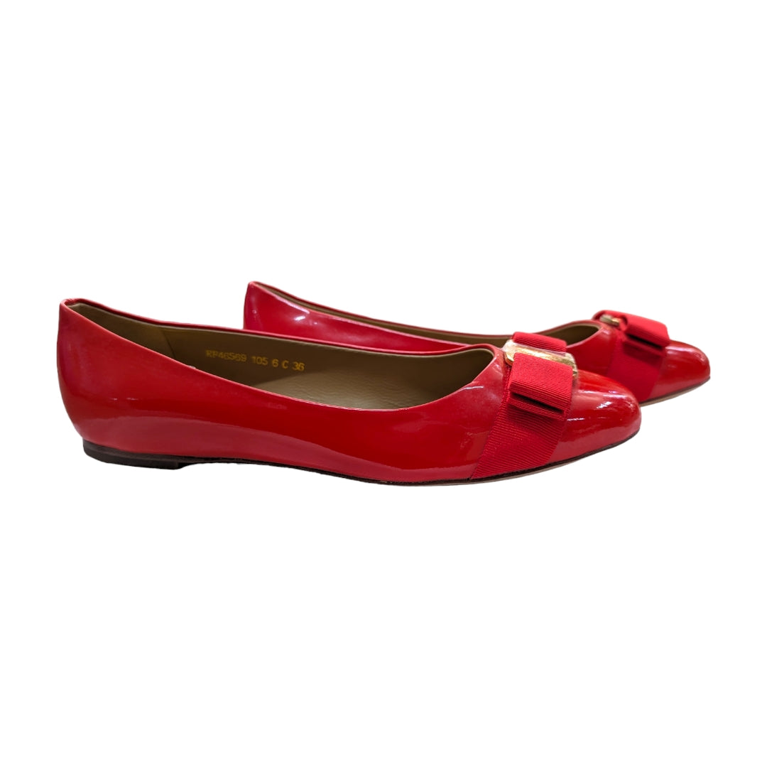 Salvatore Ferragamo Varina Bow Ballet Flats