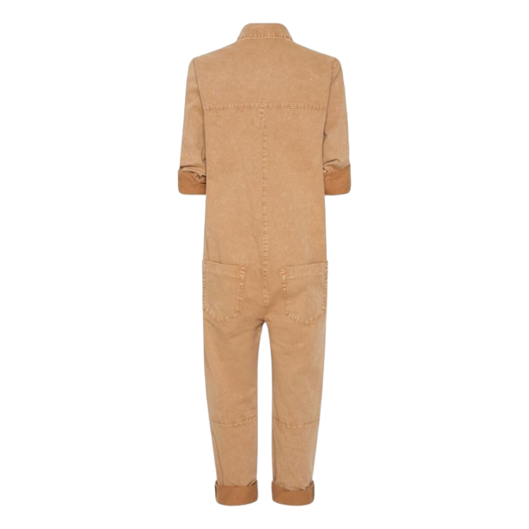 One Teaspoon Paradise Utility Jumpsuit in Tobacco