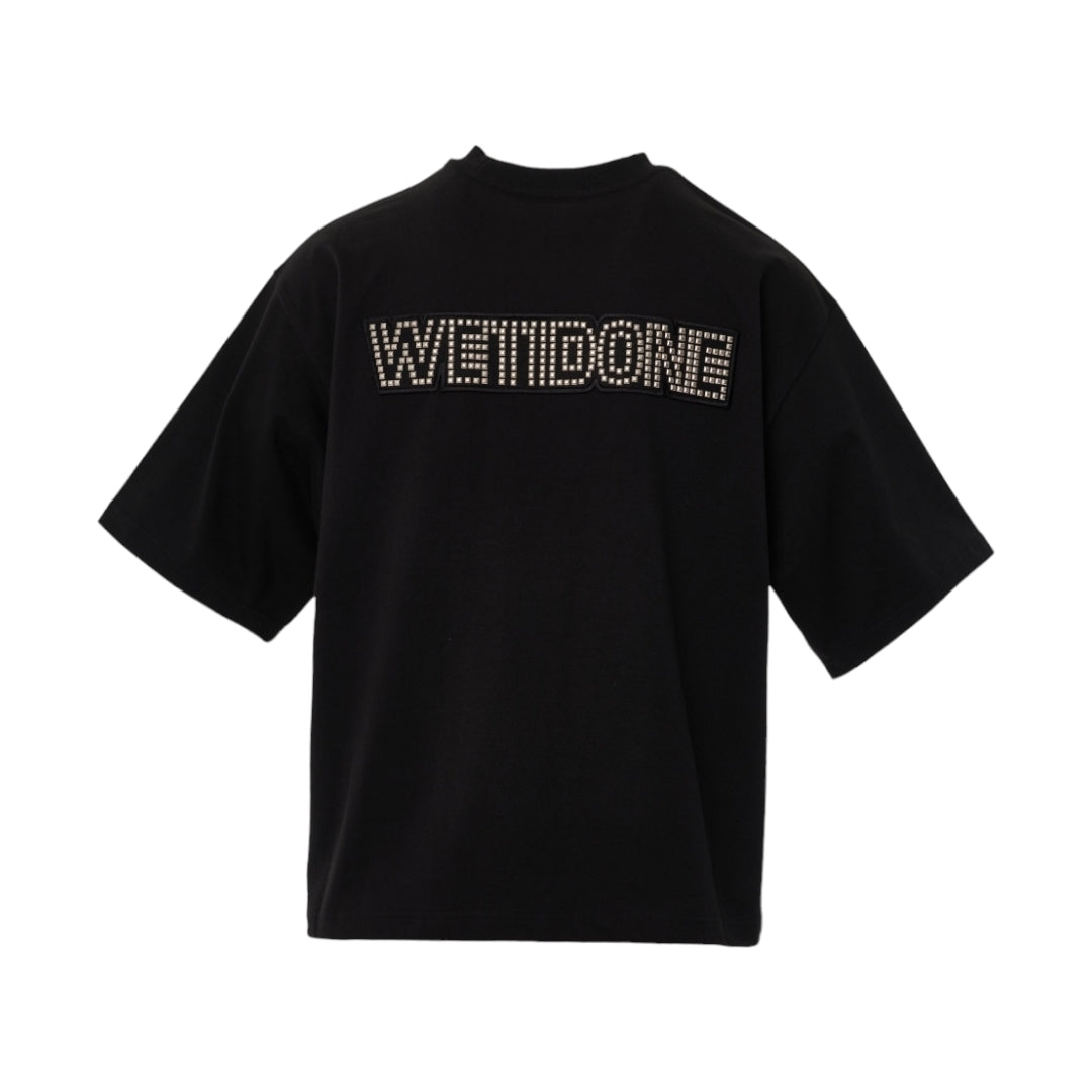 We11done Black Hotfix Patch T-Shirt