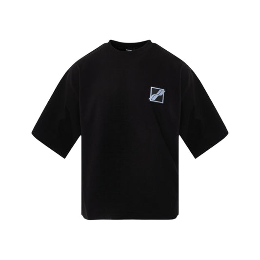 We11done Black Hotfix Patch T-Shirt