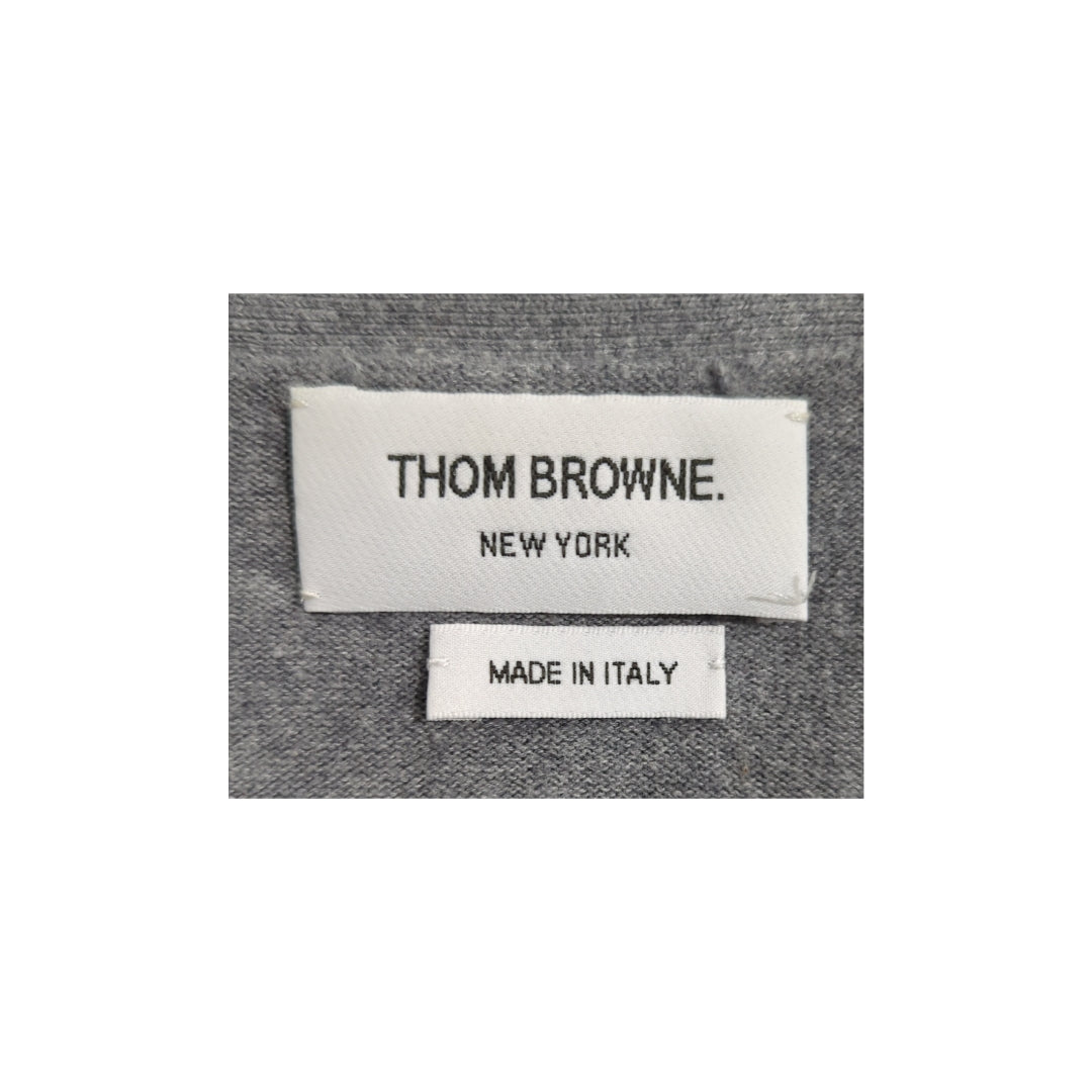 Thom Browne V-Neck 4-Bar Cardigan