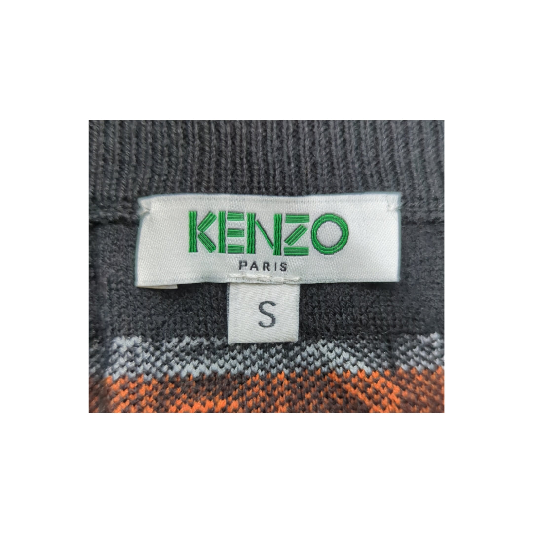 Kenzo Logo Intarsia Knitted Skirt