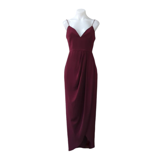 Shona Joy Burgundy Cocktail Dress