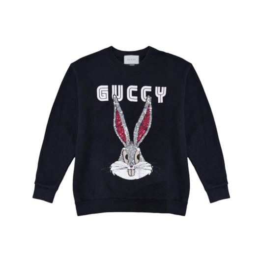 Gucci Bugs Bunny Embellished Guccy Sweatshirt