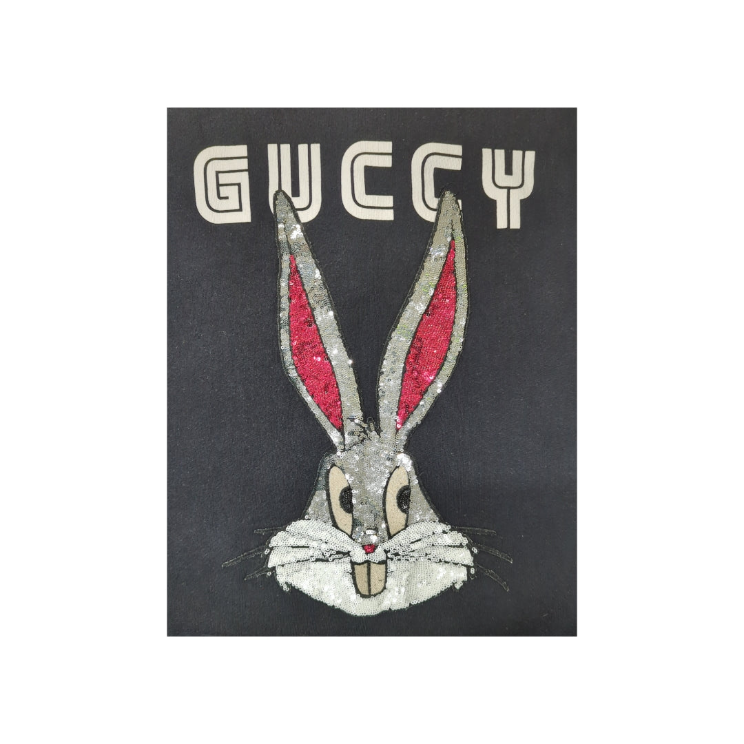 Gucci Bugs Bunny Embellished Guccy Sweatshirt