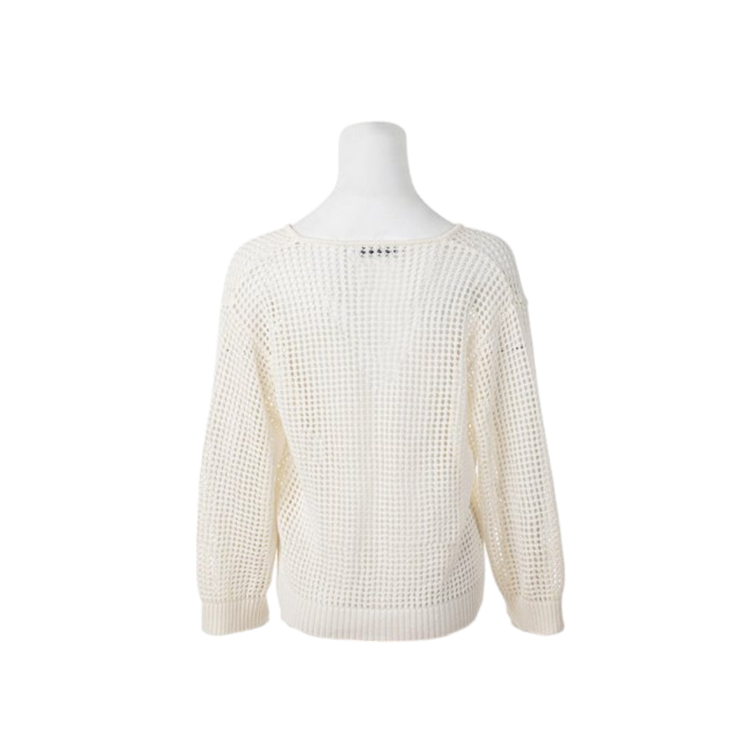 Christian Dior Knitted Sweater in White