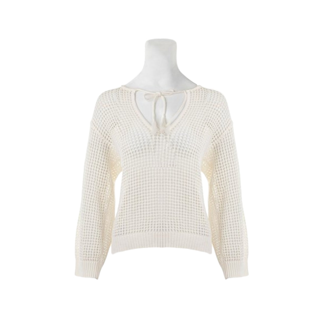 Christian Dior Knitted Sweater in White