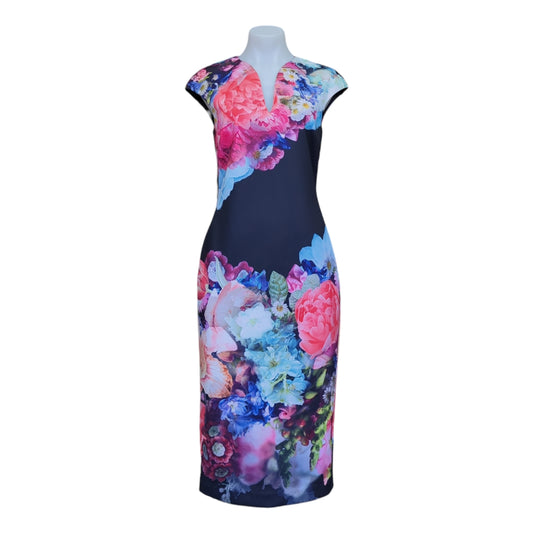 Ted Baker Brynee Focus Bouquet Neoprene Dress