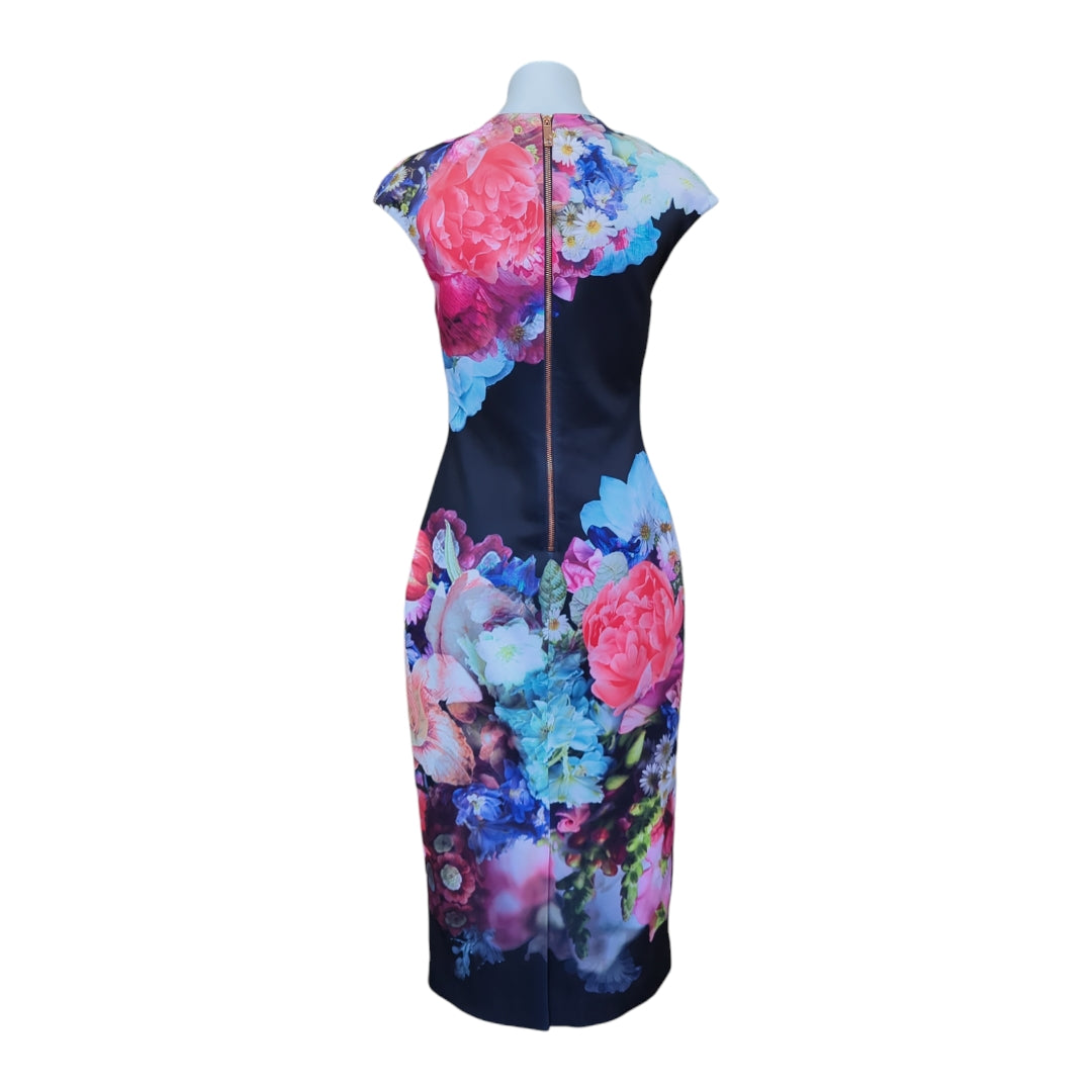 Ted Baker Brynee Focus Bouquet Neoprene Dress