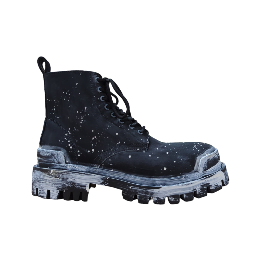 Balenciaga Paint-Splatter Boots