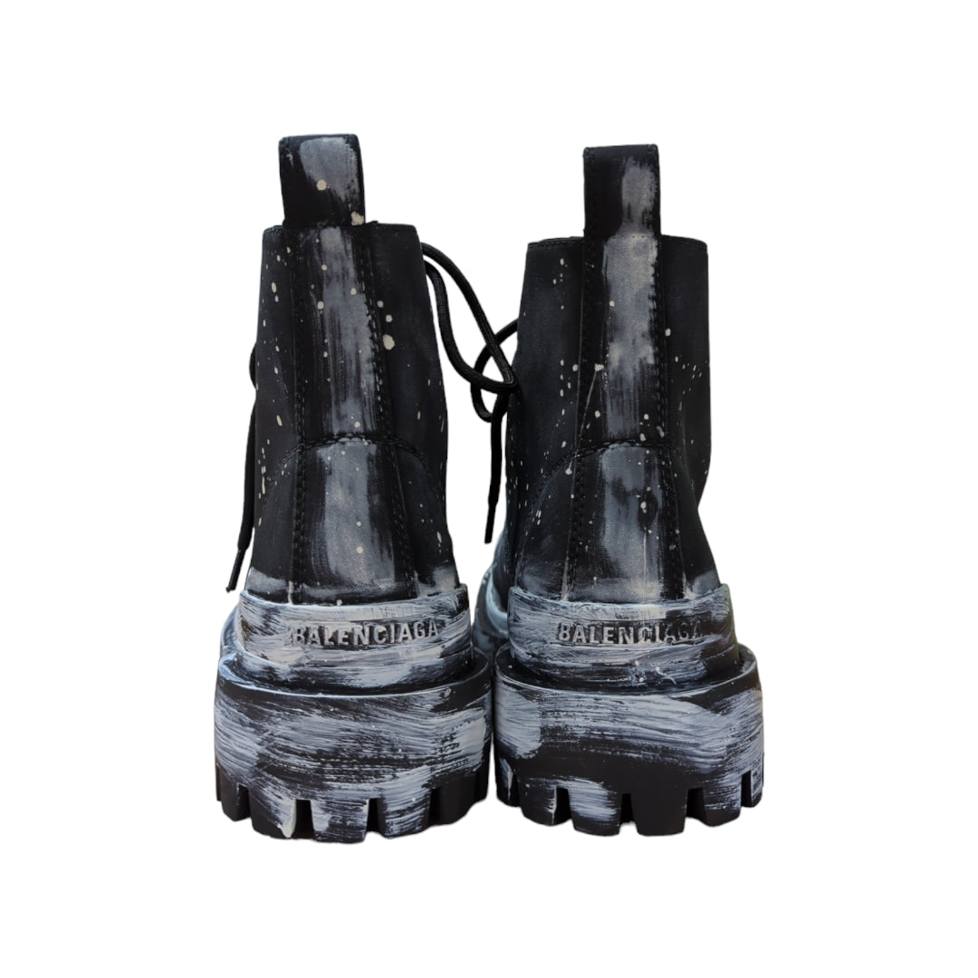 Balenciaga Paint-Splatter Boots