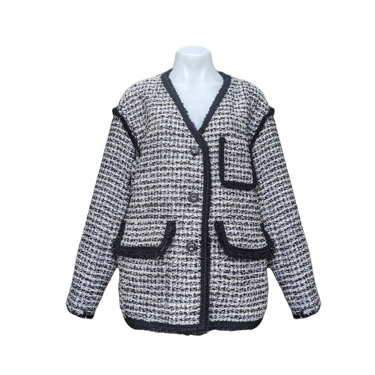 MO&Co. Wool Blend Tweed Jacket