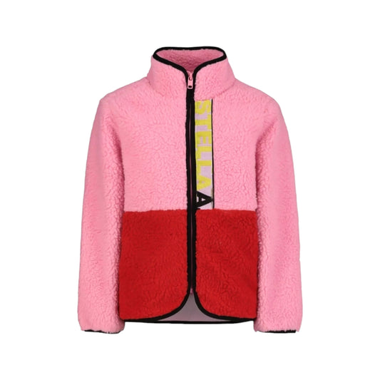 Stella McCartney Kids Pink Teddy Fleece Jacket