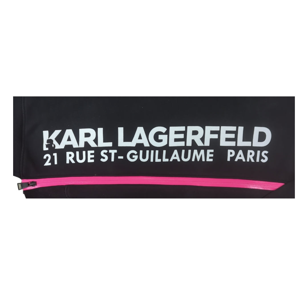 Karl Lagerfeld 21 Rue St-Guillaume Zip Oversized Hoodie