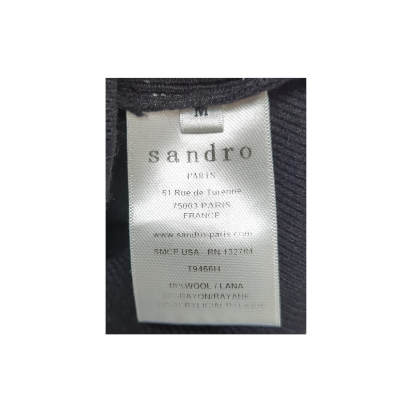 Sandro Diamond Check Knit Sweater