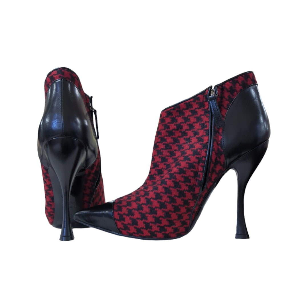 Alexander McQueen Ankle Boots with Houndstooth Detail